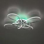 Citilux Джемини CL229B141E LED RGB Люстра с пультом Хром