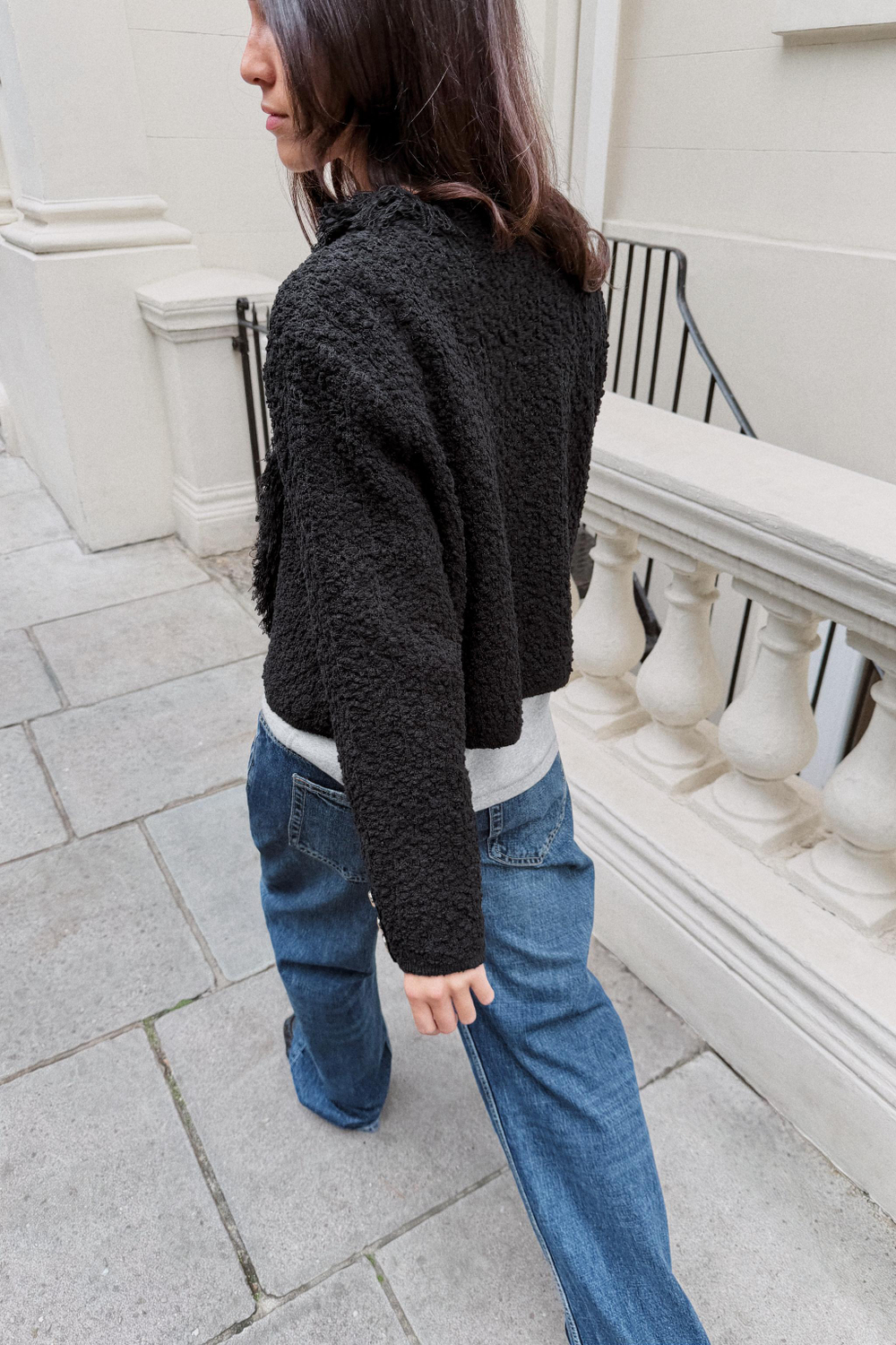 ФАКТУРНЫЙ КАРДИГАН С БАХРОМОЙ — ZARA