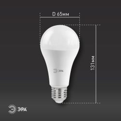 Лампа светодиодная ЭРА RED LINE LED A65-25W-840-E27 R 25Вт груша нейтральный белый свет Е27 | Лампы cветодиодные Груша (A)
