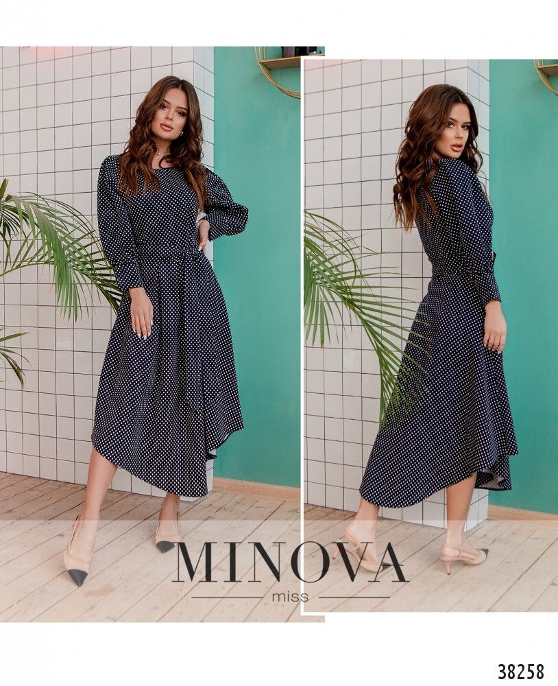 Платье 3137-темно-синий Minova Платье 3137-темно-синий Minova