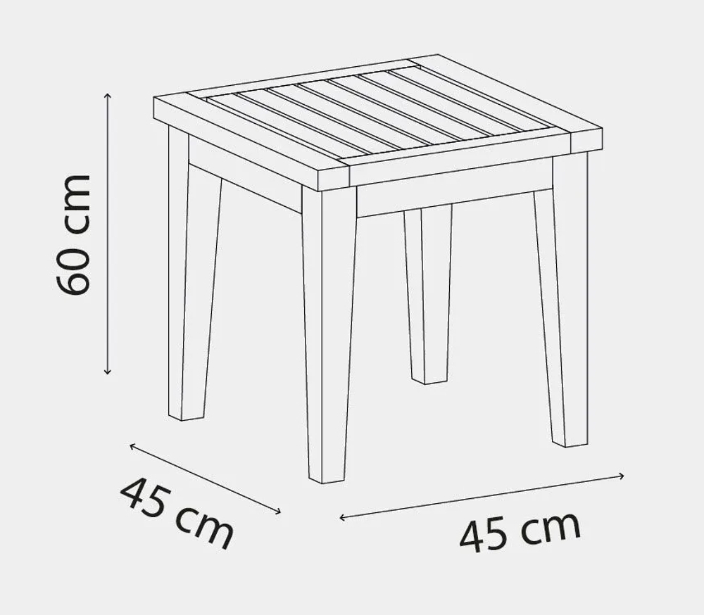 Столик деревянный кофейный Tagliamento Side Table 60