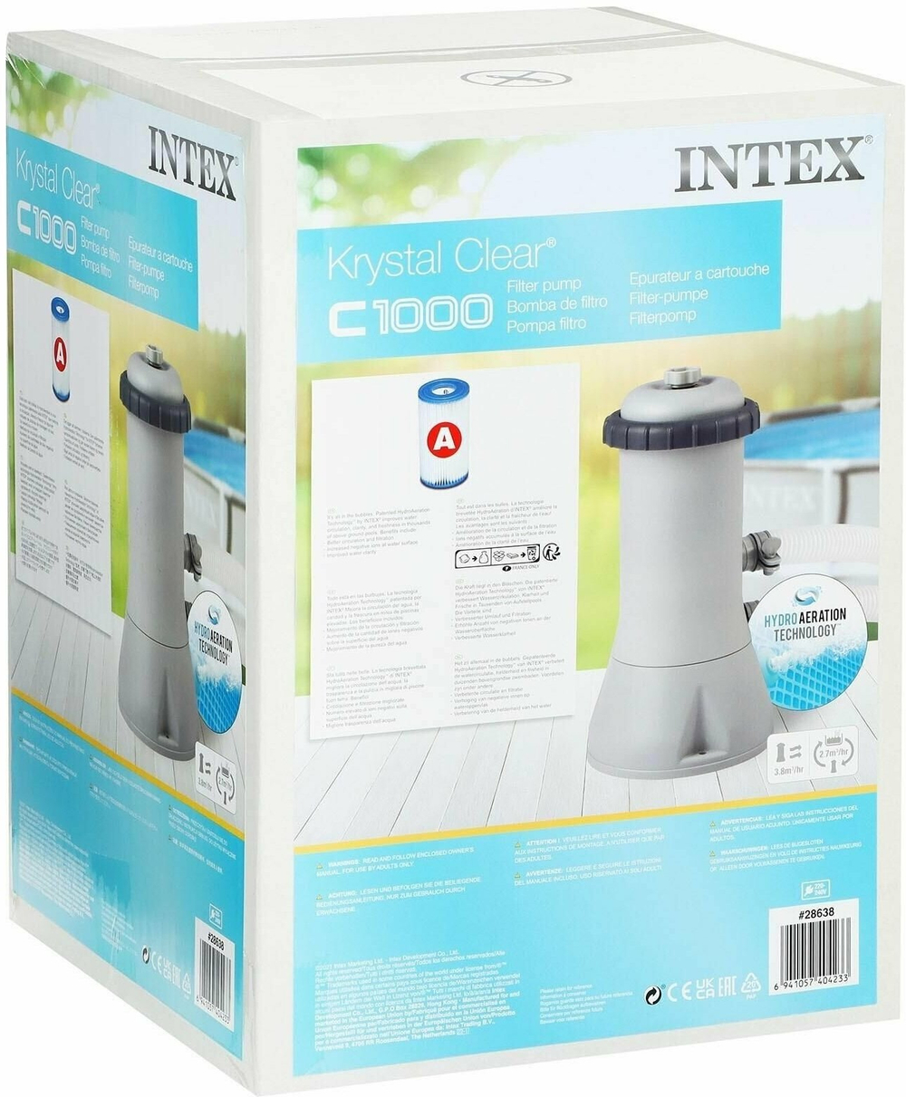 Фильтр-насос INTEX 28638, производительностью 3785 л/ч