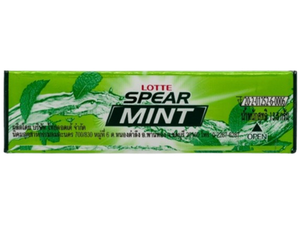 Жевательная резинка Lotte Spearmint со вкусом мяты