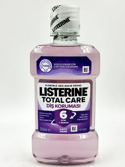 LISTERINE ополаскиватель для полости рта Total Care 6в1 (содержит спирт), 250 мл (Италия)