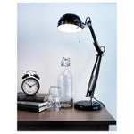 Настольный светильник IKEA FORSA (ФОРСА), Черный, 35 см