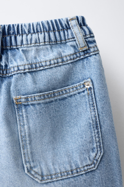 ZARA ДЖИНСЫ BAGGY, ВЫЦВЕТШИЙ СИНИЙ