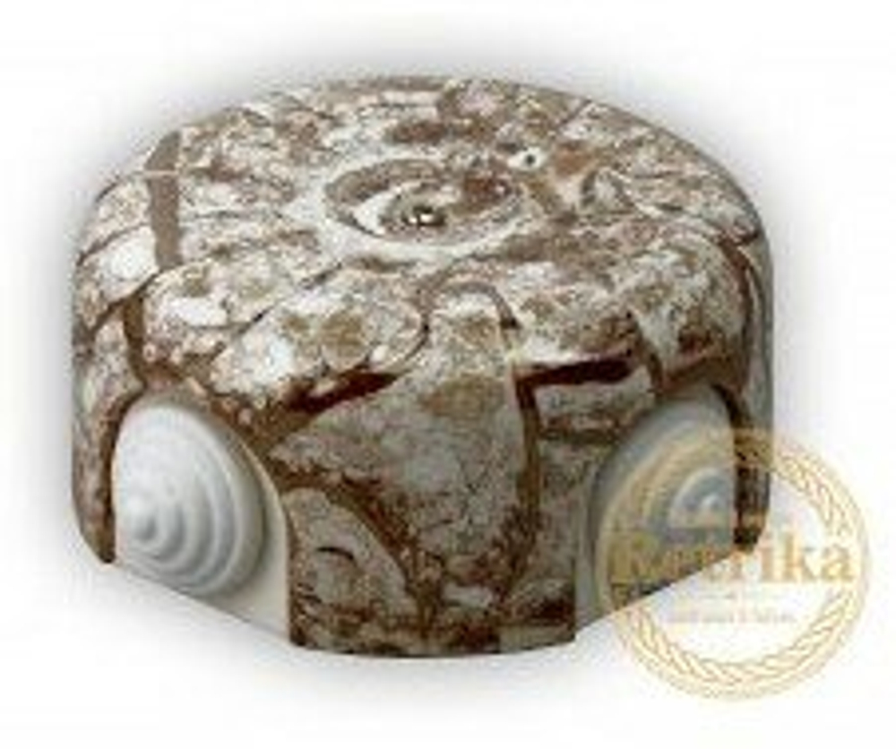 Распаячная коробка Мрамор D-90 Retrika RR-09006 / Ø 90 мм
