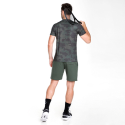 Мужское теннисное поло Quiet Please AOP Camou Receiver Men - Khaki, Olive