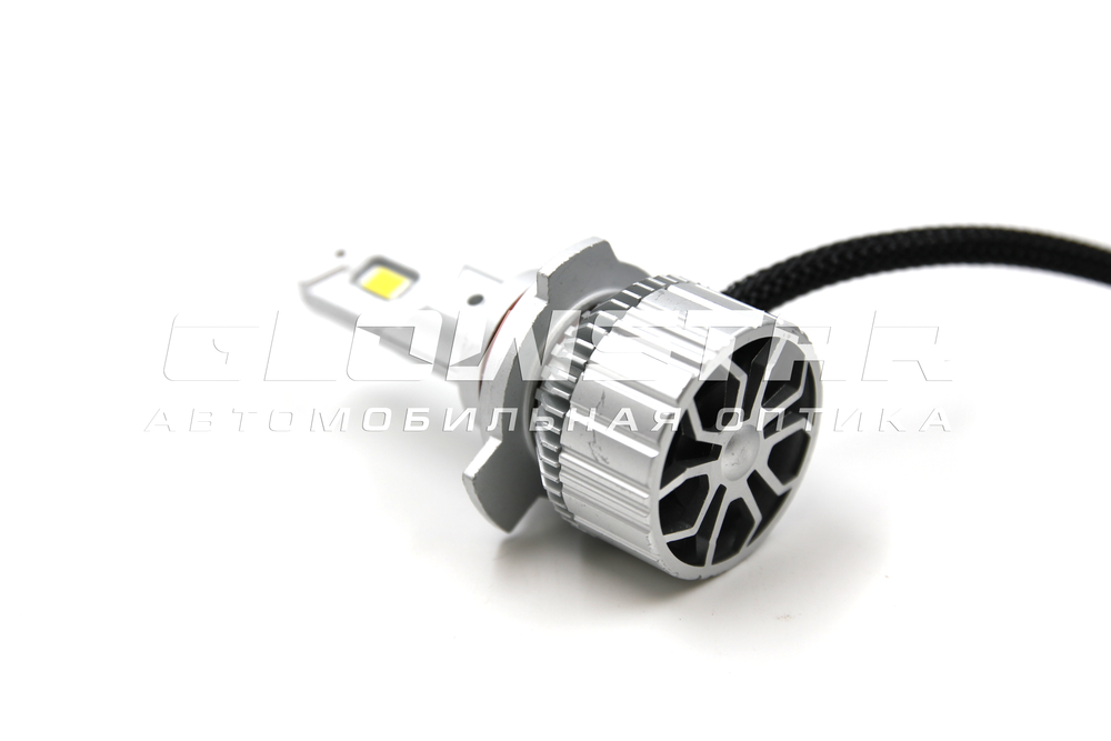 Светодиодные лампы H7 Sariti T6 с вентилятором, 12V, 45W, 5500K (комплект, 2шт)