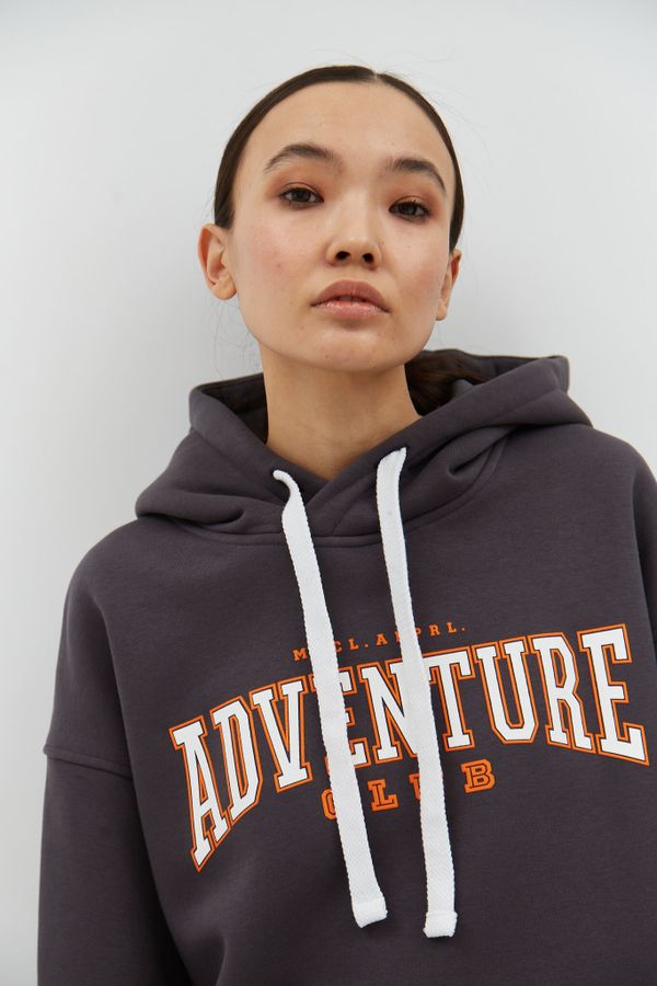 Худи Adventure University Винтажный серый - фото 7