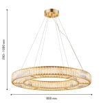 Подвесная светодиодная люстра Favourite Gloriole 4780-8P