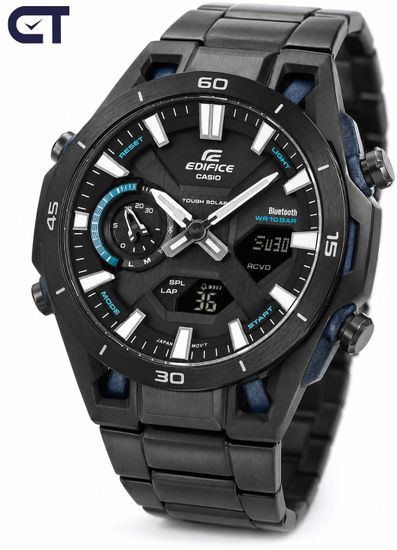 CASIO ECB-2300DC-1ADF мужские часы — EDIFICE SOSPENSIONE с Bluetooth и Tough Solar