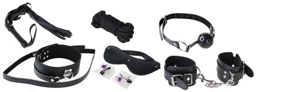 Фетиш-набор Amazing Bondage Kit (черный) (Цвет: черный)