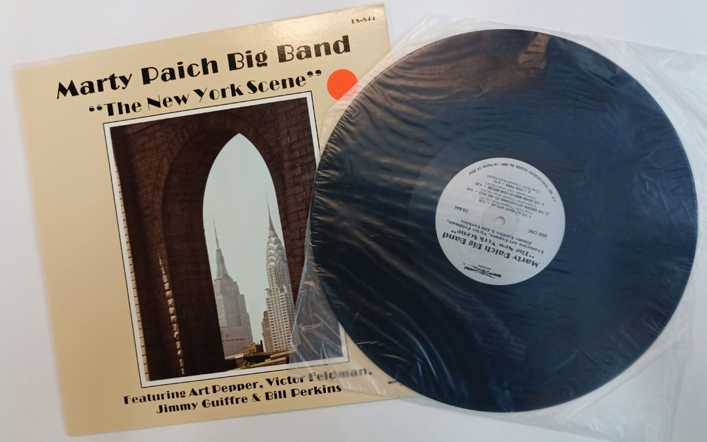 Винтажная виниловая пластинка LP Marty Paich Big Band The New York Scene (USA 1988)