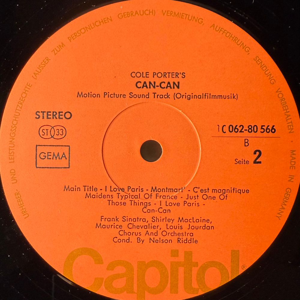 Cole Porter's Can-Can: Original Soundtrack Album (Германия)