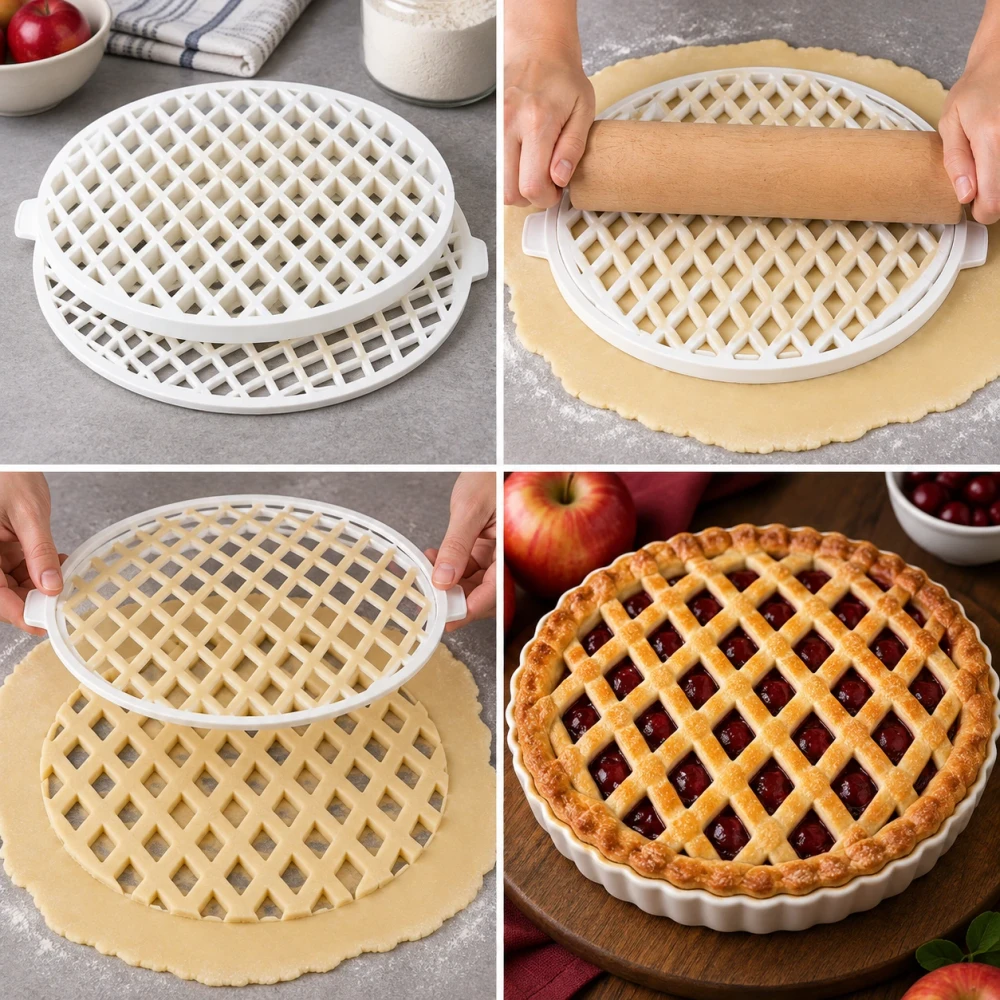 Резак-трафарет для нарезки решётки из теста на пирог Patisse 30 × 1.5 см