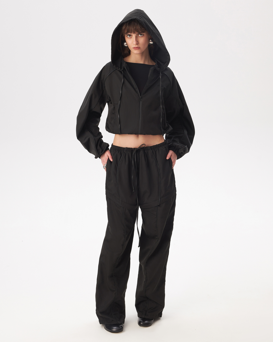 BLACK TRACKJACKET