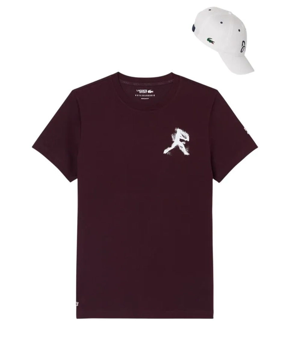 Теннисная футболка Lacoste Tennis x Novak Djokovic Pack - brown