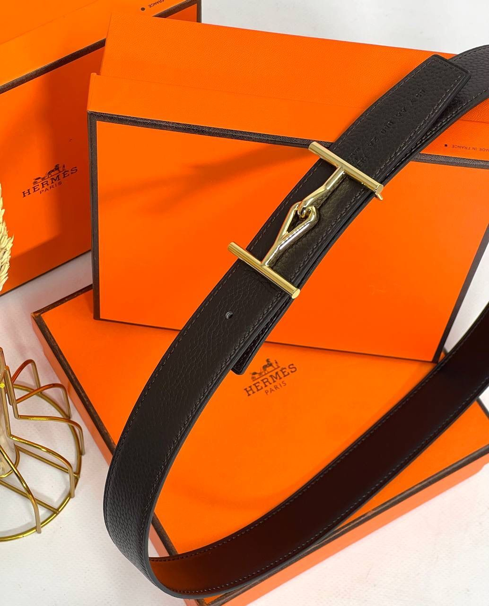 Двусторонний ремень Hermes