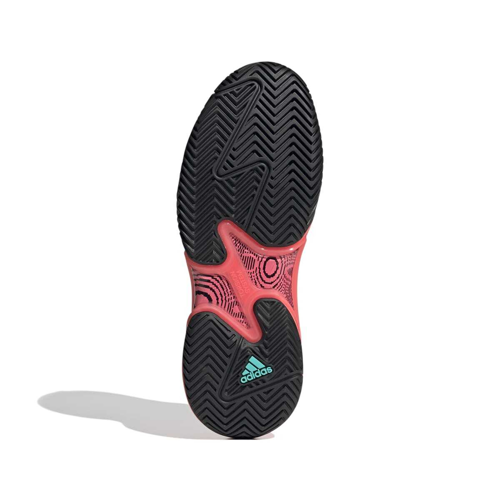 Мужские кроссовки теннисные Adidas Barricade M - turbo/core black/acid red
