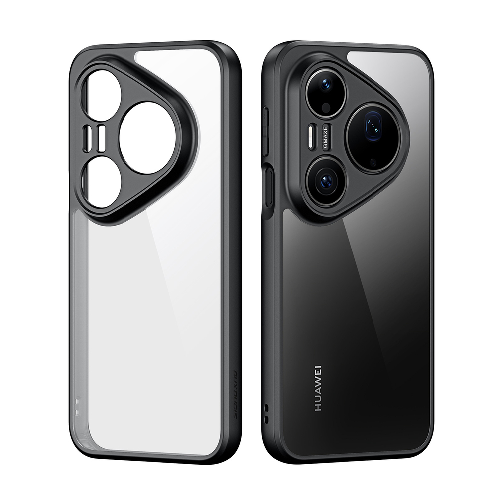 Чехол прозрачный с черными рамками для смартфона Huawei Pura 90 Pro Max, серия Aimo Series от Dux Ducis