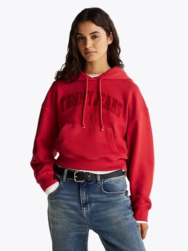 Толстовка женская TOMMY JEANS TJW BOXY CRP GMD VAR