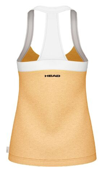 Женский топ теннисный Head Play Tech Tank - Оранжевый