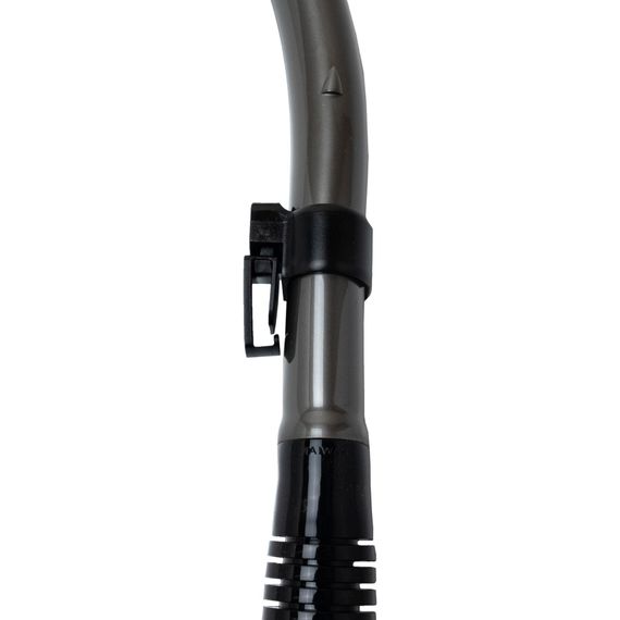 Трубка Marlin Dry Lux (прямая гофра) титан/черный