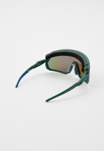 Спортивные очки с диоптриями HILX Samurai / Matt Solid Seaweed Green / Green Polarized Lens + Clear Lens