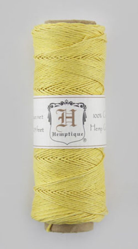 Шнур пеньковый ⌀0.5 мм / 62.5 метра, на катушке, 25 г, Hemptique HS10CO-YEL25