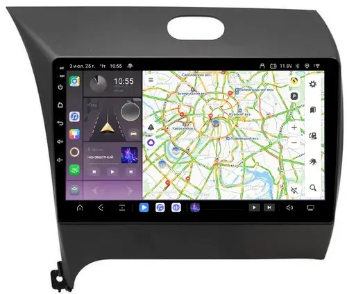 Магнитола для KIA Cerato III 2013-2018 - Kuberg QLed, Android 13, Быстрейшая, CarPlay, SIM-слот