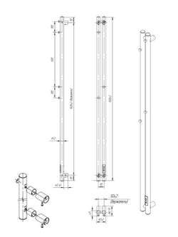 Полотенцесушитель Марко 2 Про 150x8 черный