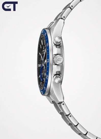 CASIO EFV-620D-1A2VUDF EDIFICE мужские наручные часы — стальной хронограф с черным циферблатом