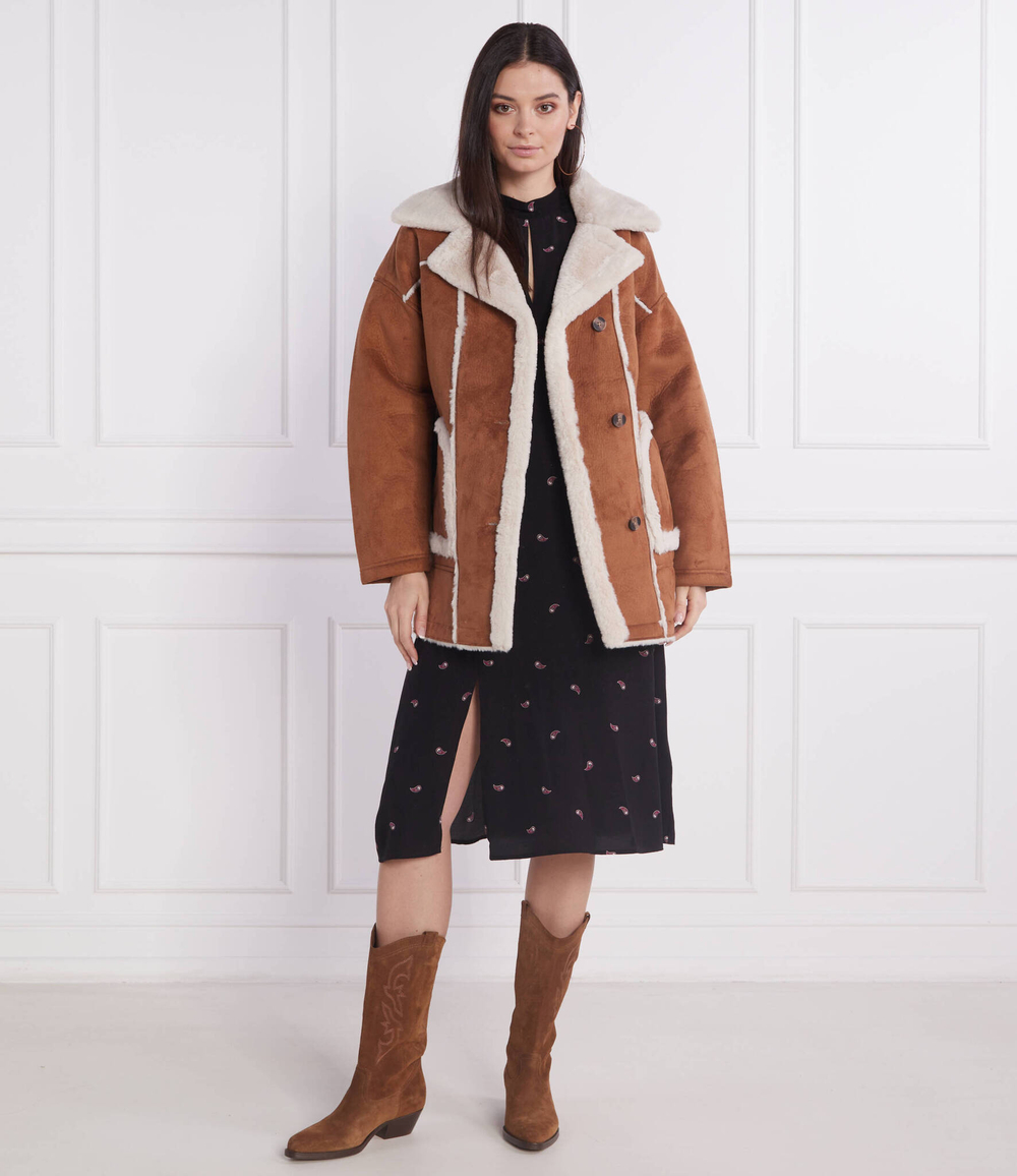 дубленка althea Pepe Jeans London - коричневый(PL402080)
