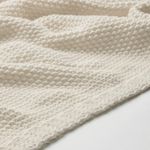 Плед IKEA HUMLEMOTT (ХАМЛЕМОТТ), Бежевый, 130х170 см