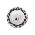 Пуговицы металл на ножке 36L=23 мм, Silver (серебристый), 10 шт, MP01