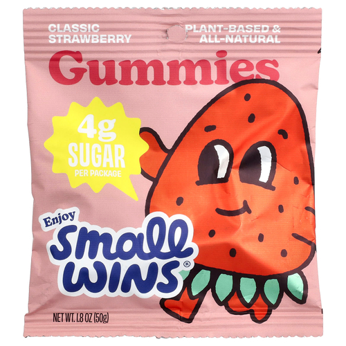 Enjoy Small Wins, жевательные таблетки, классическая клубника, 50 г (1,8 унции)