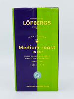 Lofbergs Кофе молотый Medium Roast in cup, средняя обжарка, арабика, для заваривания в чашке, 500 г (Швеция)