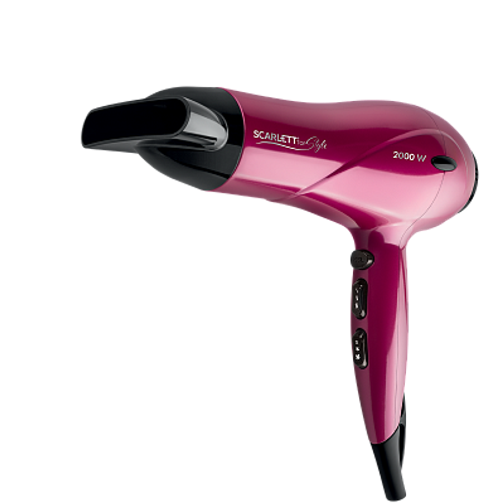 Фен SCARLETT SC-HD 70 I67 малиновый с черным TOP STYLE