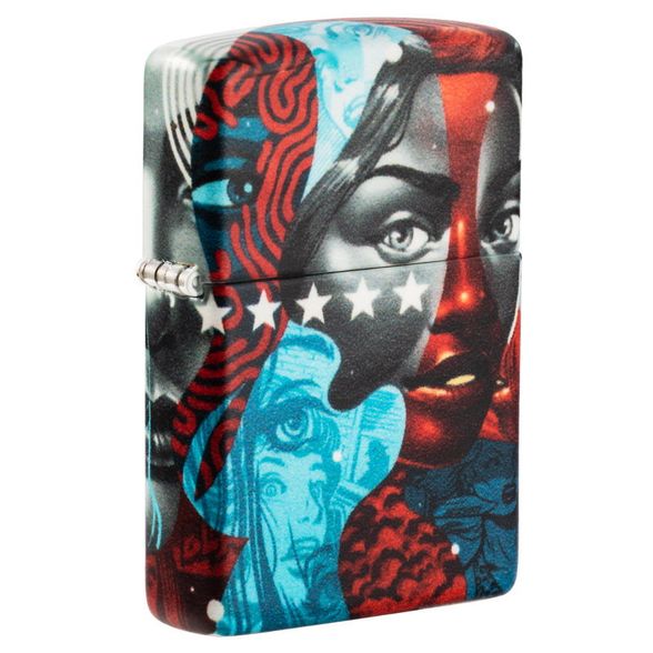 Цена наЗажигалка Zippo Tristan Eaton с покрытием White Matte, латунь/сталь, разноцветная, матовая, 36x12x56 мм