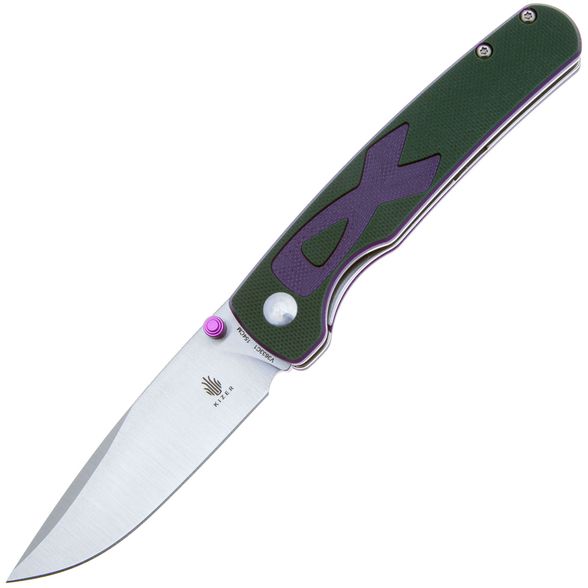 Цена наСкладной нож Kizer Fighter, сталь 154CM, рукоять G10