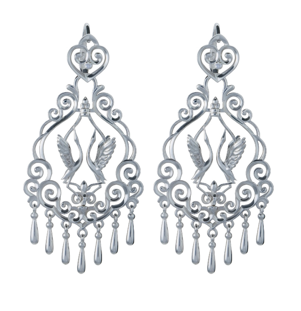 Серьги из серебра 925 пробы