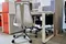 Офисное кресло Air-Chair серый пластик, база хром