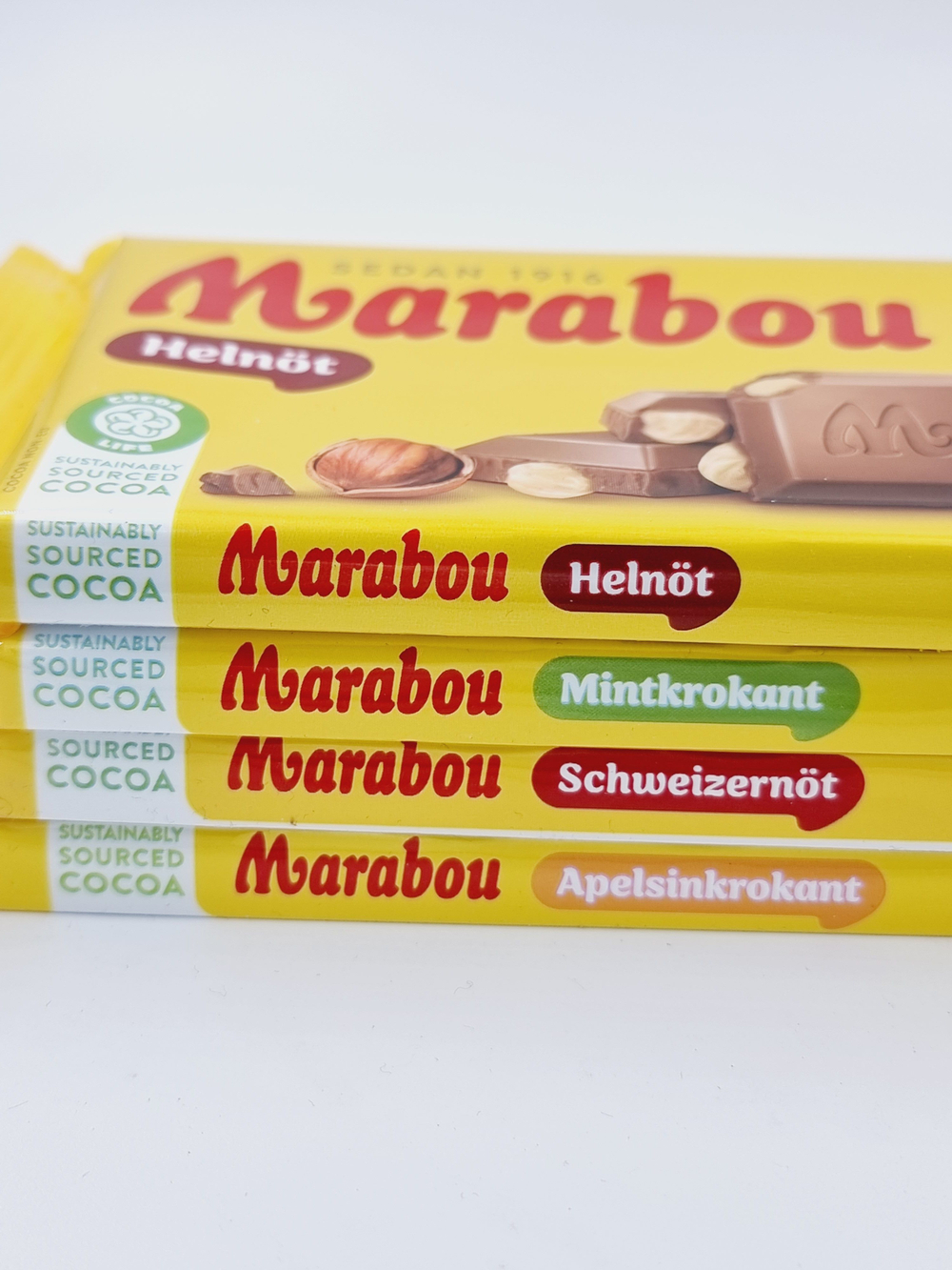Marabou Шоколад молочный микс четыре вкуса (200х4) 800 г (Швейцария)