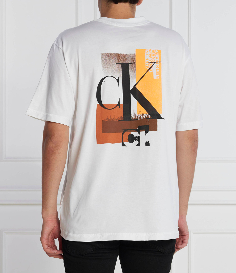 Футболка CALVIN KLEIN JEANS - белый(J30J324021)