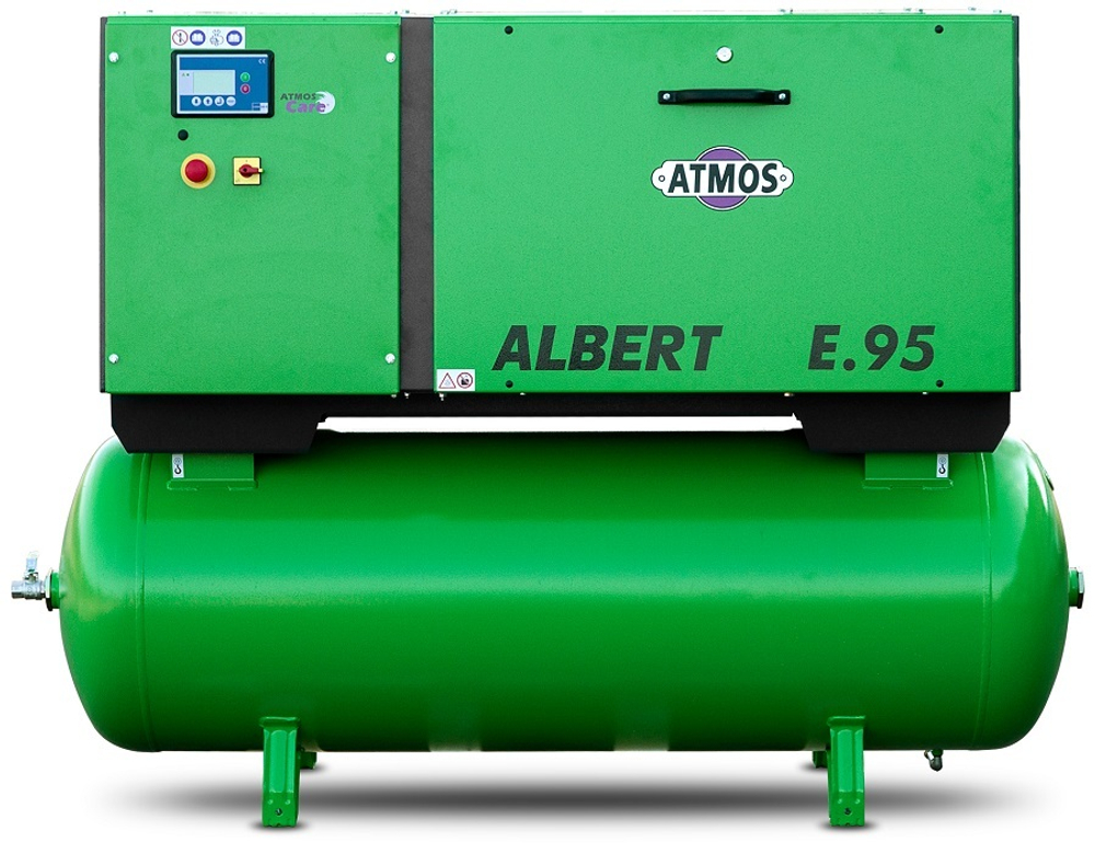 Винтовой компрессор Atmos Albert E 95-KRD с ресивером и осушителем — Фото №2 