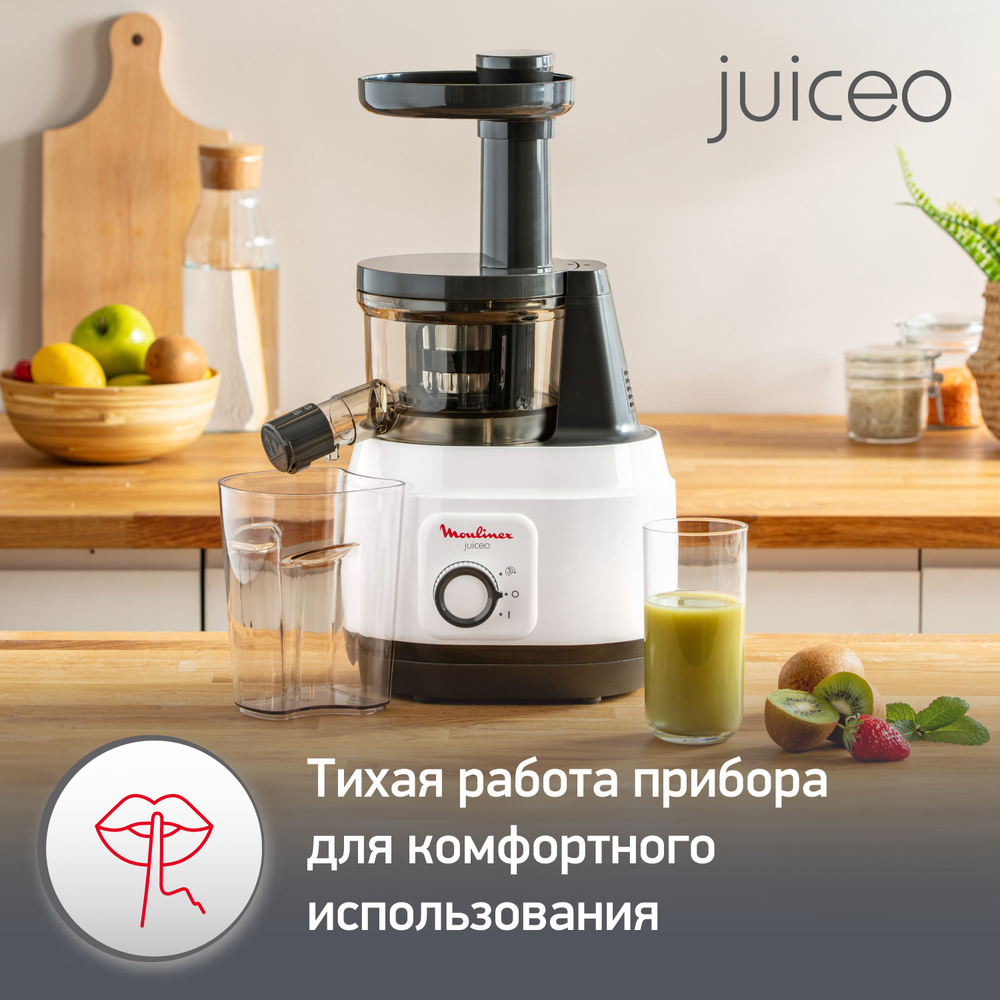 Шнековая соковыжималка Moulinex Juiceo ZU150110