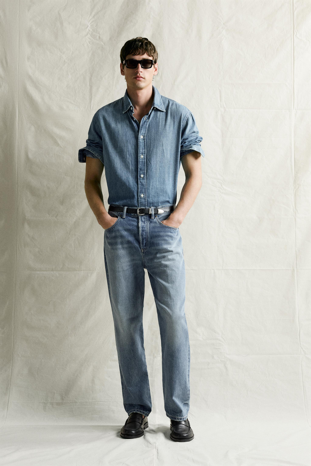 ДЖИНСОВАЯ РУБАШКА REGULAR FIT — ZARA · 4470/325