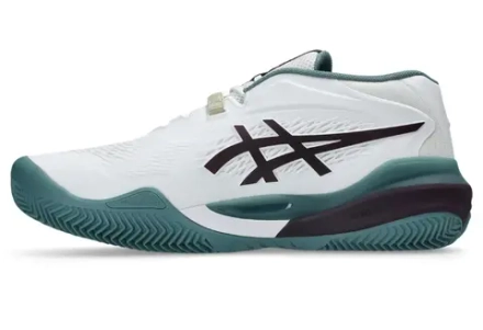 Мужские теннисные кроссовки Asics Gel-Resolution X Clay - white/dark aubergine