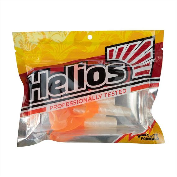 Твистер Helios Credo Double Tail 1,96"/5 см Pearl &amp; Orange 10шт. (HS-27-019)